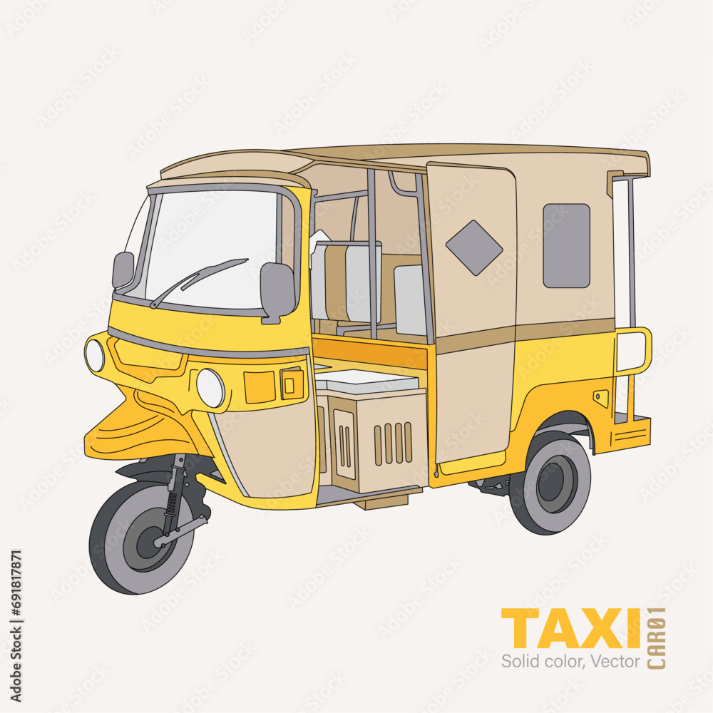 Car Illustration 01 - illustration of a taxi Car Illustration 01 - illustration of a taxi