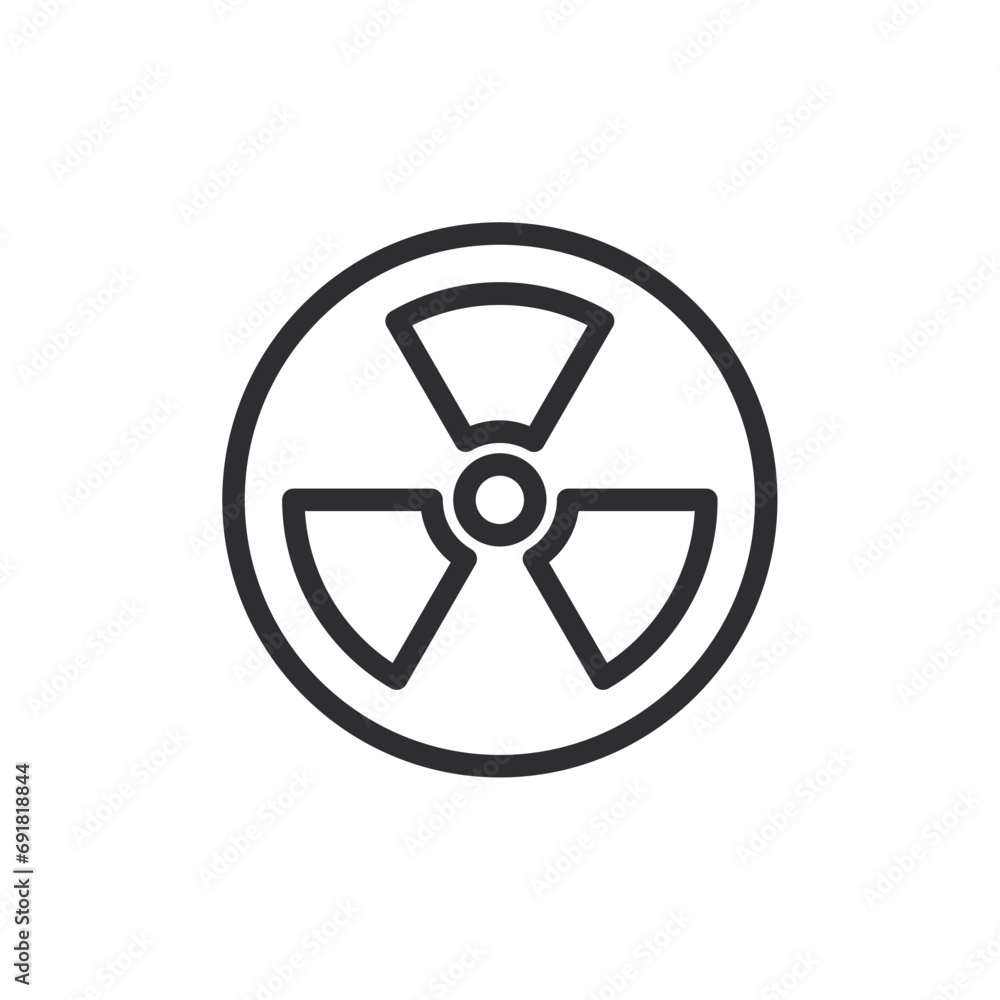 Nuclear, symbol, sciencie, scientific Icon