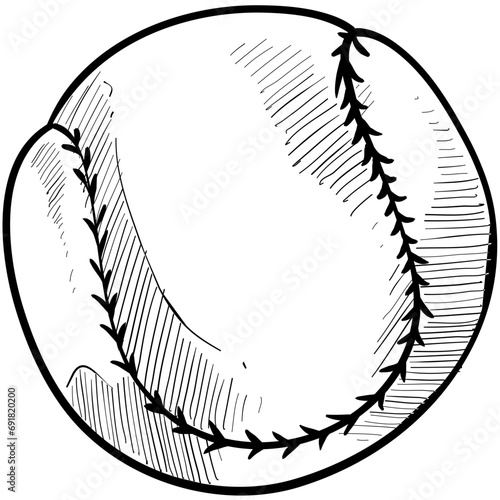 baseball handdrawn illustration