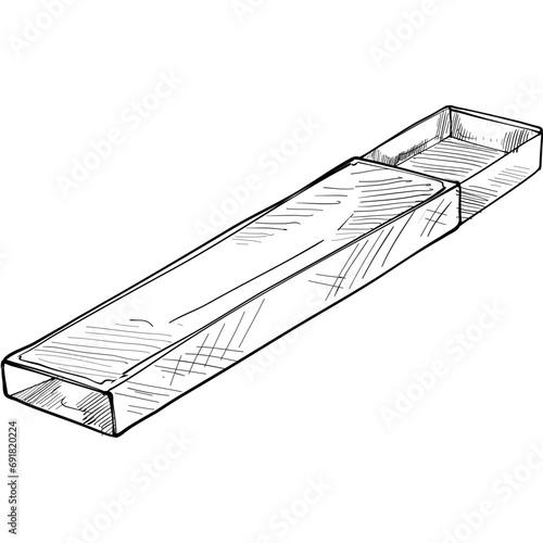 stick lighter handdrawn illustration