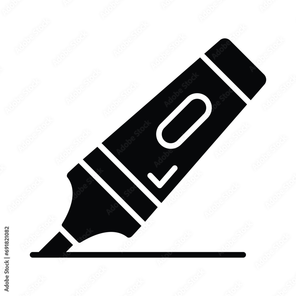 Modern and beautiful vector of highlighter, customizable icon of marker Modern and beautiful vector of highlighter, customizable icon of marker
