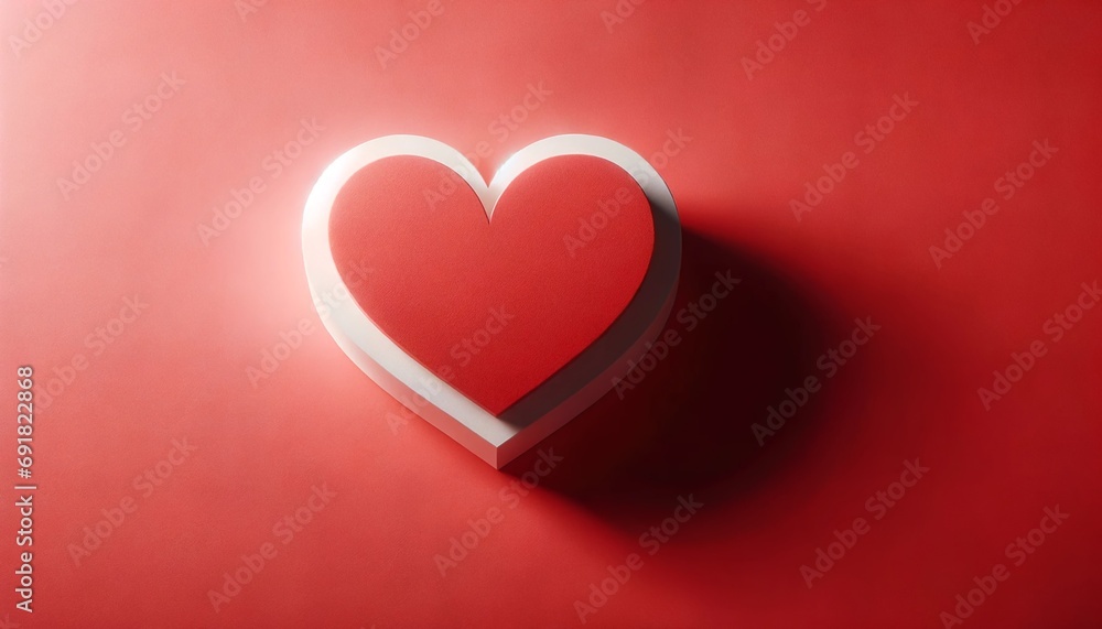 Corazón rojo para el día de San Valentín