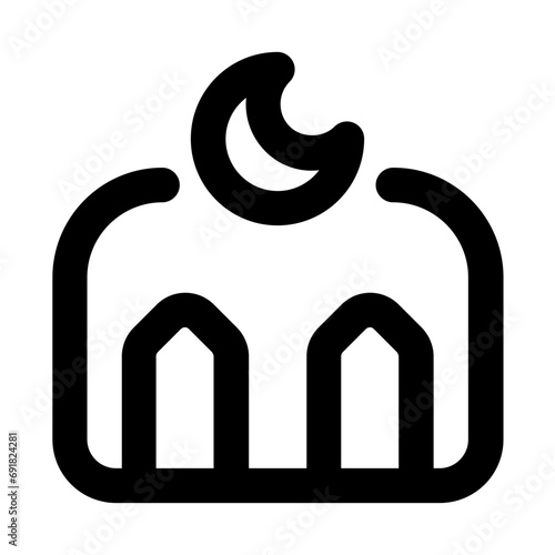 Mosque Line UI Icon