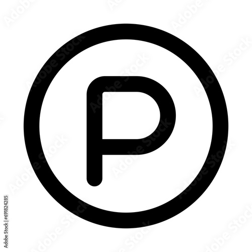 Parking Area Line UI Icon