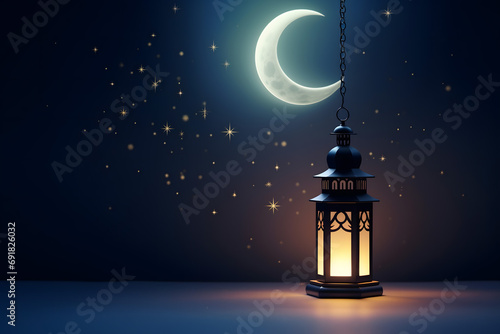 ramadan Kareem  Ramadan crescent moon  Eid Mubarak Islamic festival social media banner and Eid Mubarak Post Template  isolated background