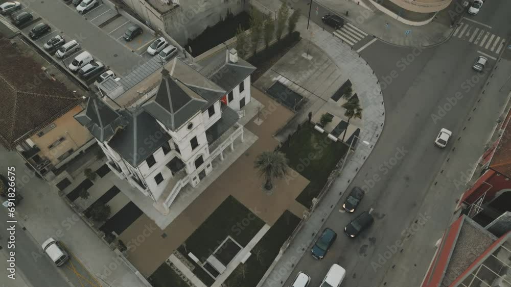 Casa das Artes Corner View, Felgueiras. Drone topview Casa das Artes Corner View, Felgueiras. Drone topview