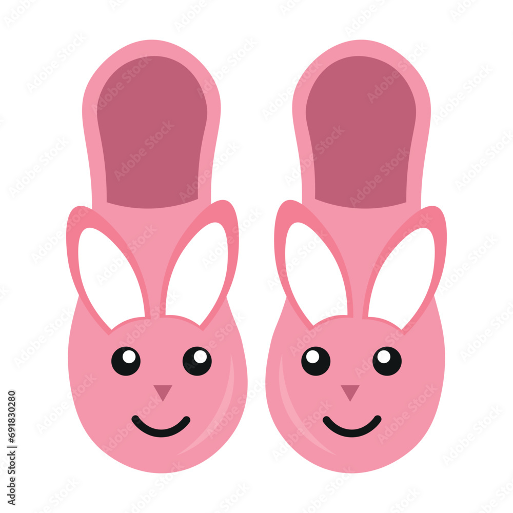 Bunny Slippers Illustration Bunny Slippers Illustration