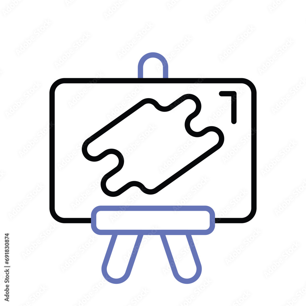 An amazing icon of canvas board, painting board vector design An amazing icon of canvas board, painting board vector design