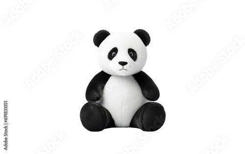 Cuddly Panda Solo Plush Toy isolated on transparent background © Yasir