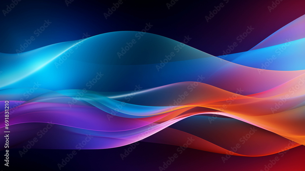 Purple and blue patterns with shiny curves mixed with black look gloomy and magical. Purple and blue patterns with shiny curves mixed with black look gloomy and magical.