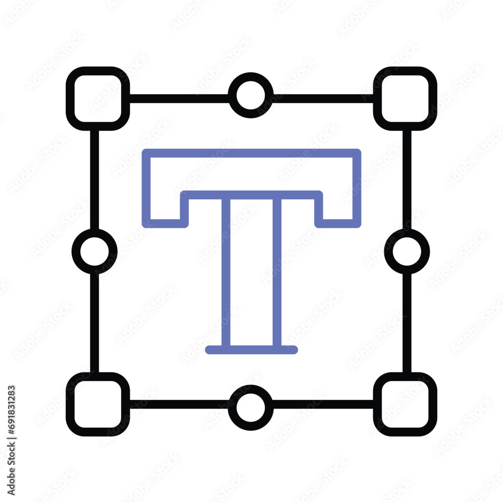 An amazing icon of text tool in flat style, ready to use icon An amazing icon of text tool in flat style, ready to use icon