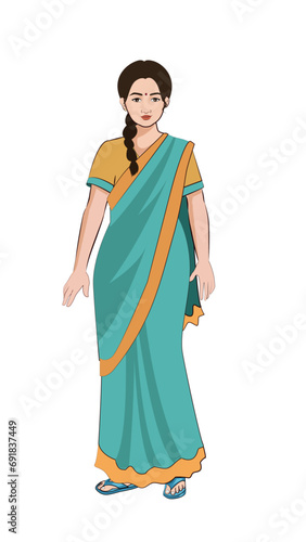 indian woman in saree