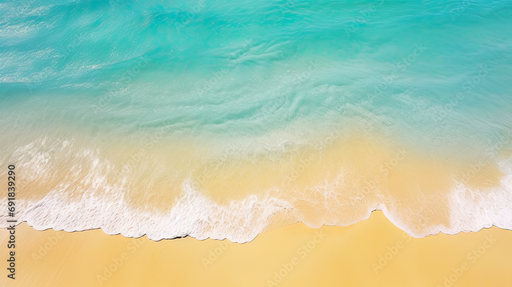 surface Waves on the beach as a background Blue sea surface, top view
surface Waves on the beach as a background Blue sea surface, top view