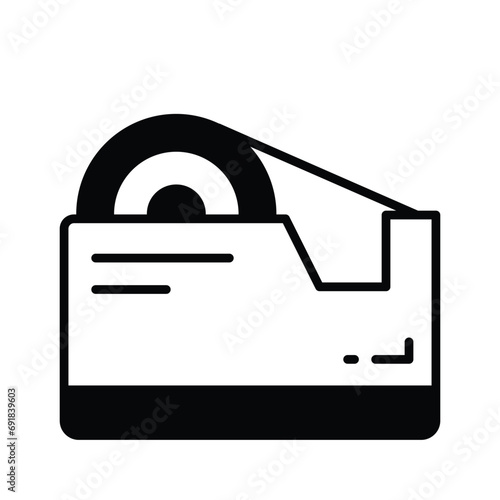 Check this amazing icon of tape dispenser in trendy style