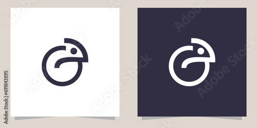 chameleon logo design vector