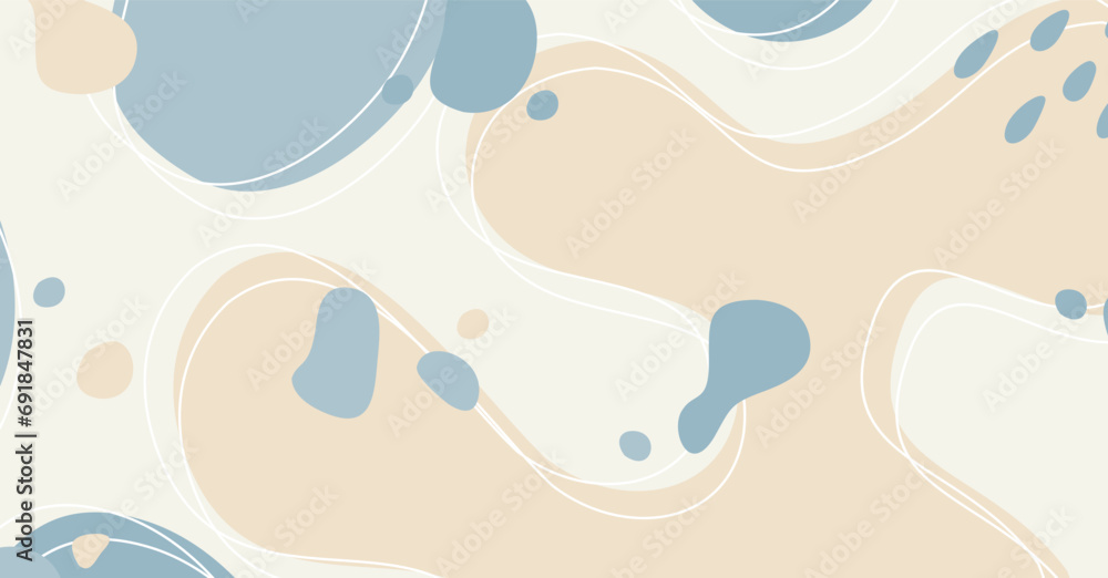 Abstract background various shapes and doodle objects pastel color Abstract background various shapes and doodle objects pastel color