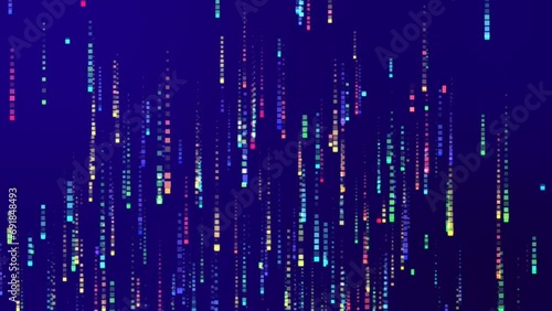 Gradient color particle rain line background .  Abstract vertical lines background.