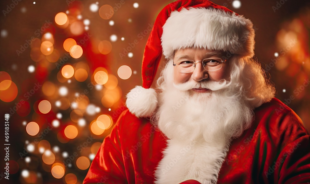 A Jolly Santa Claus Spreading Christmas Cheer A Jolly Santa Claus Spreading Christmas Cheer