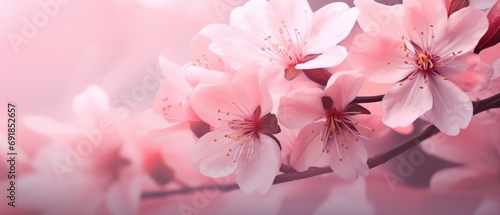 light pink flowers Valentine s Day concept The beauty of pink flowers Conveys love. Generative AI