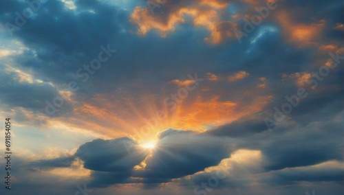 _Sunrise_dramatic_blue_sky_with_orange_