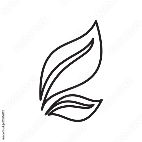 tea leaf icon design vector template