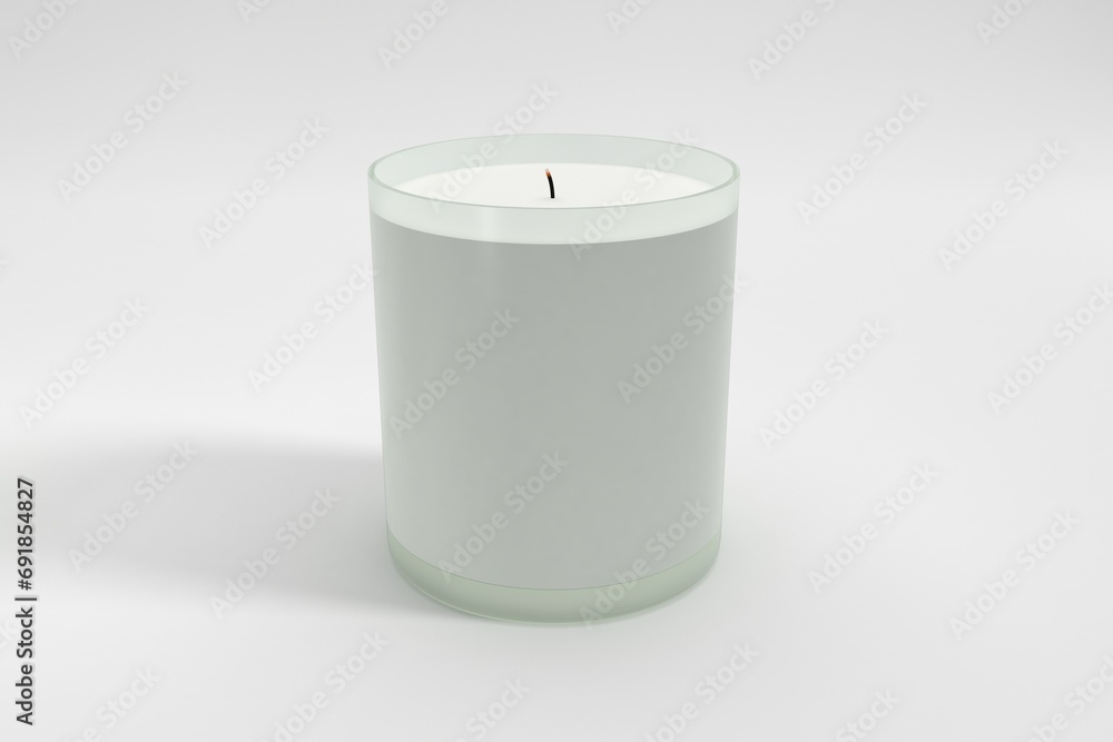 Jar Candle Label Mockup Large Spa Vicks Candles 3d Rendered Jar Candle Label Mockup Large Spa Vicks Candles 3d Rendered