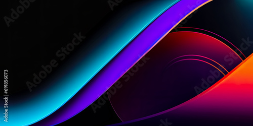 abstract neon shape background