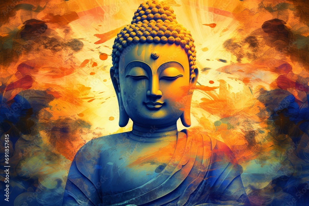 Matatma Gautam buddha, Buddha, Buddha Poster, Generative AI