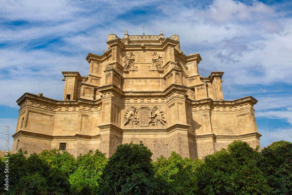 Famous San Jeronimo Monastery in a heart of Granada Historic city