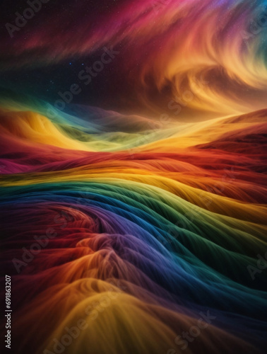 Epic 4K Wallpaper Insane Beauty of Darkness Transcends in Amazing Rainbow Spectrum A Visual Odyssey