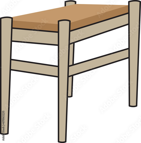100% Hand-drawn vector featuring a Household Chair. Perfect for presentations, video editing, graphics. Bring a unique touch to your creations with handmade charm