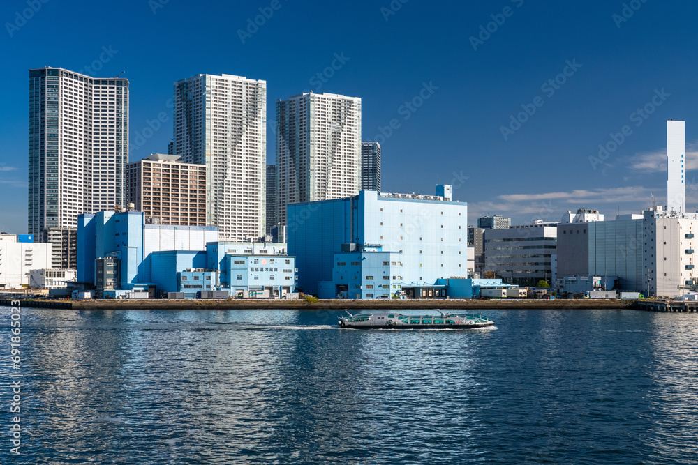 勝どきエリアタワーマンションの風景　 Kachidoki area tower apartment scenery