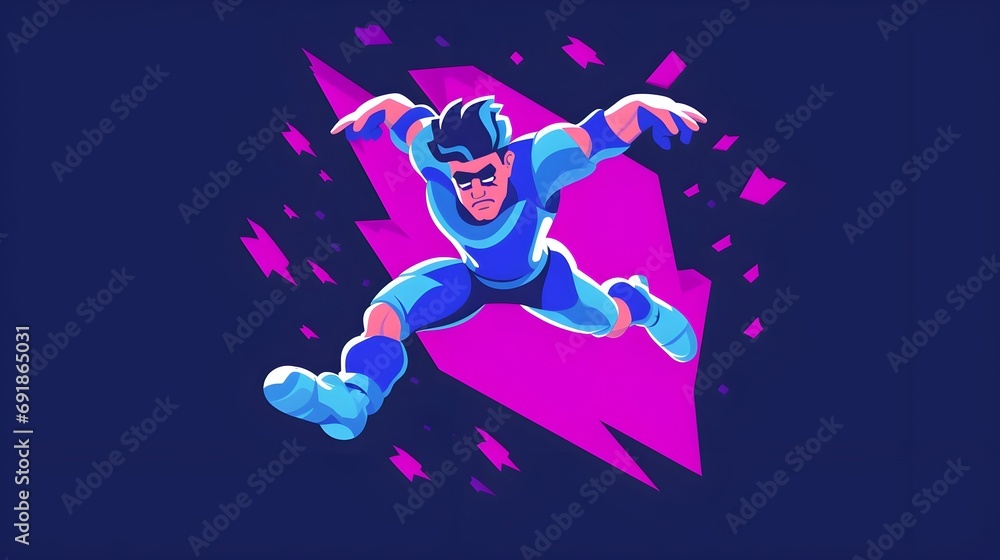 illustration of a jumping people