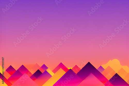 Mountain expressed in animation
Mountains Wall paper, Generative AI
