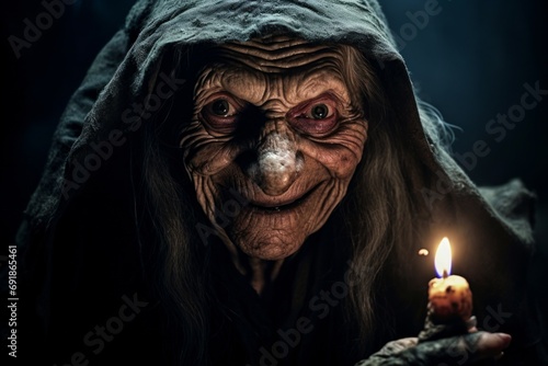 Witch Character Candlelight Fantasy Portrait