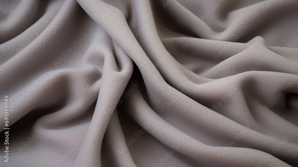 Obraz premium Closeup of a dense and warm light gray wool fabric texture, perfect for a cozy and comfortable background with a soft and inviting feel.