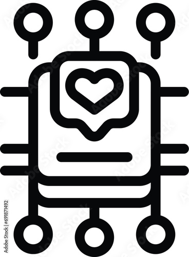 Health tracking watch icon outline vector. Smart wristband counter. Intelligent body pedometer