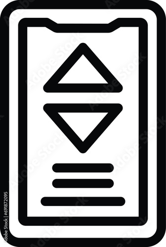 Recording pedometer icon outline vector. Device fitness recorder. Monitoring activity movement