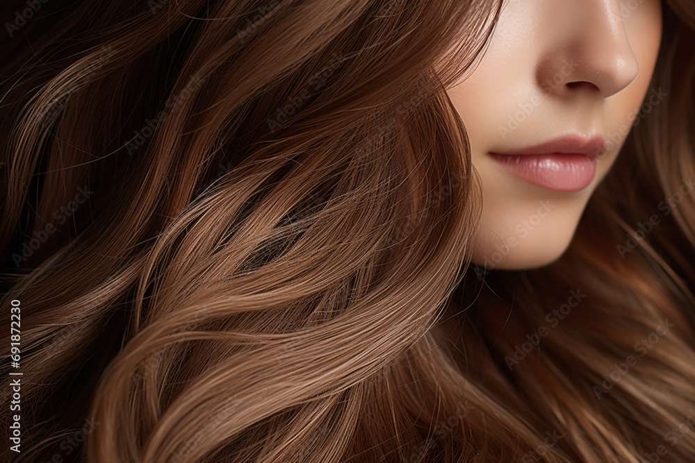 Close up portrait of a woman with long hair. Close up portrait of a woman with long hair.