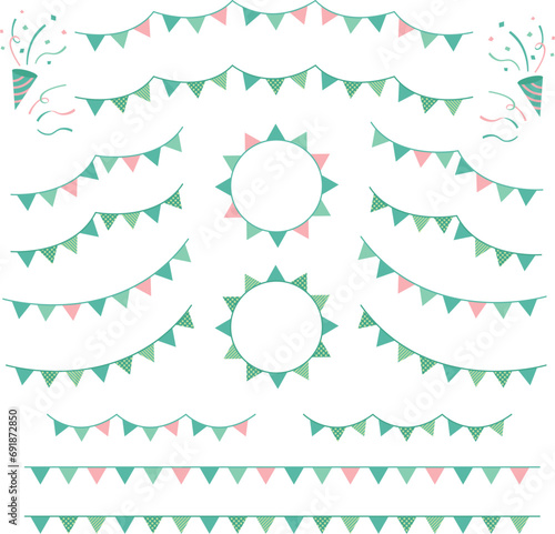 クラッカーとガーランドのまとめセット