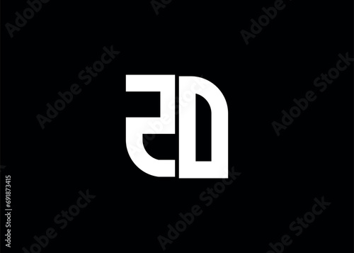 Monogram Letter ZOLogo Design vector template