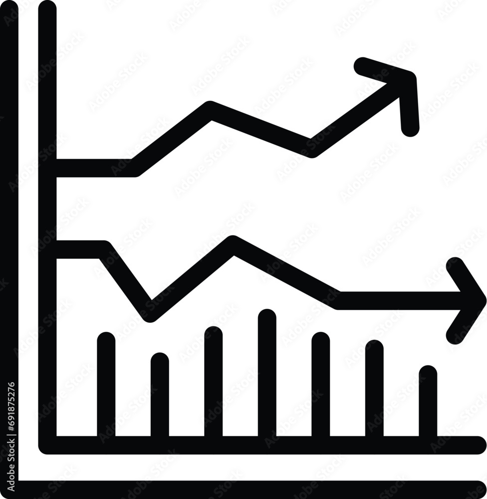Beta version analysis icon outline vector. Launching trial website report. Webpage assessment graph Beta version analysis icon outline vector. Launching trial website report. Webpage assessment graph