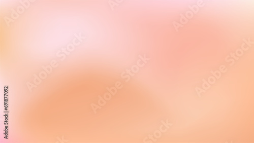 Abstract peach fuzz color vector banner. Blurred light fresh orange delicate gradient background. Pastel pink smooth spots. Neutral Liquid stains copy space banner. Vector gentle backdrop illustration photo