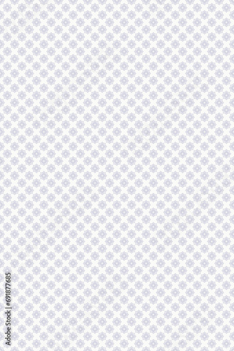Light gray background with a seamless fabric pattern. Star pattern mixed with square pattern that connects endlessly. Illustration. Grid pattern.