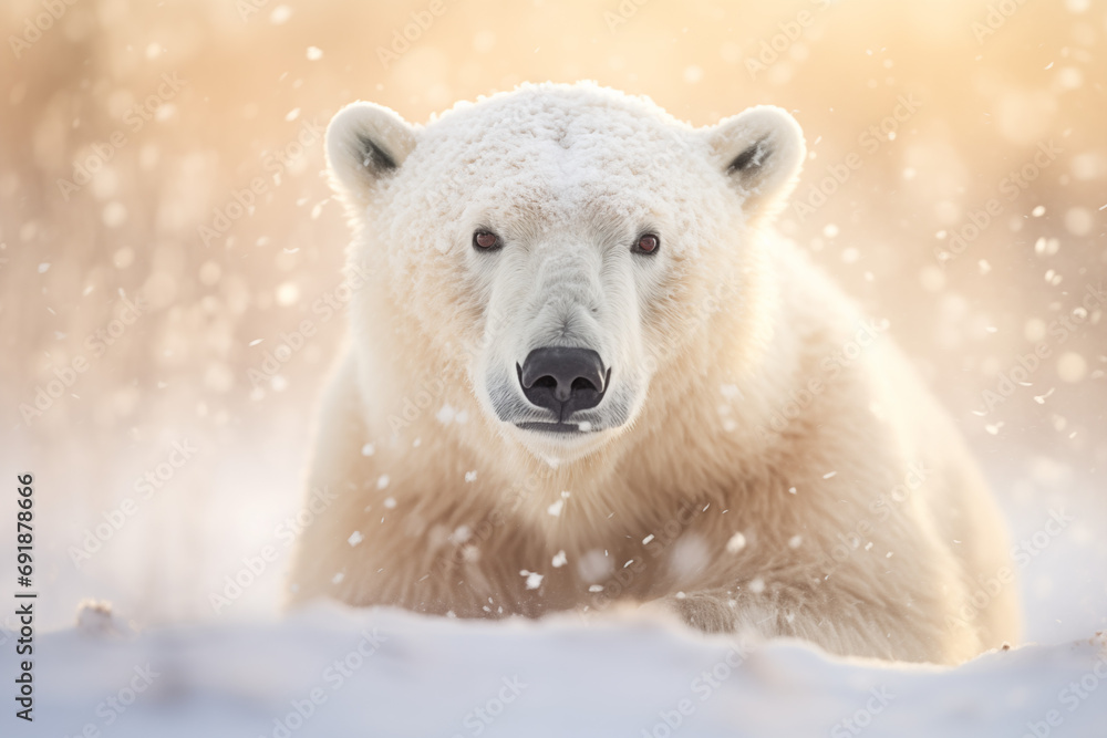 polarbear in snwoing, winter, christmas polarbear in snwoing, winter, christmas