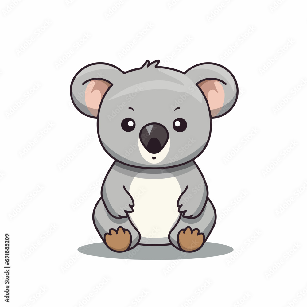 Koala in cartoon, doodle style. Isolated 2d vector illustration in logo, icon, sketch style, Eps 10. AI Generative Koala in cartoon, doodle style. Isolated 2d vector illustration in logo, icon, sketch style, Eps 10. AI Generative