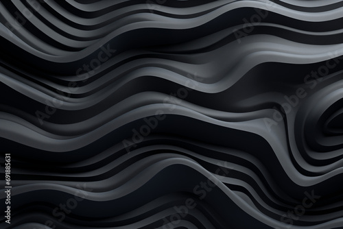 Dark Minimalist Wavy Background, Wallpaper.