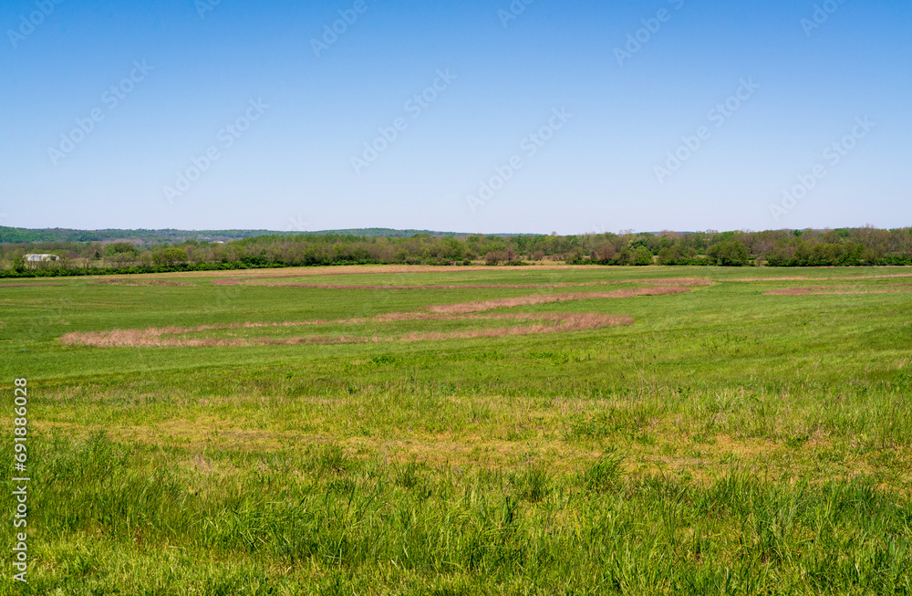 Fototapeta premium An Open Field at Hopewell Culture National Historical Park