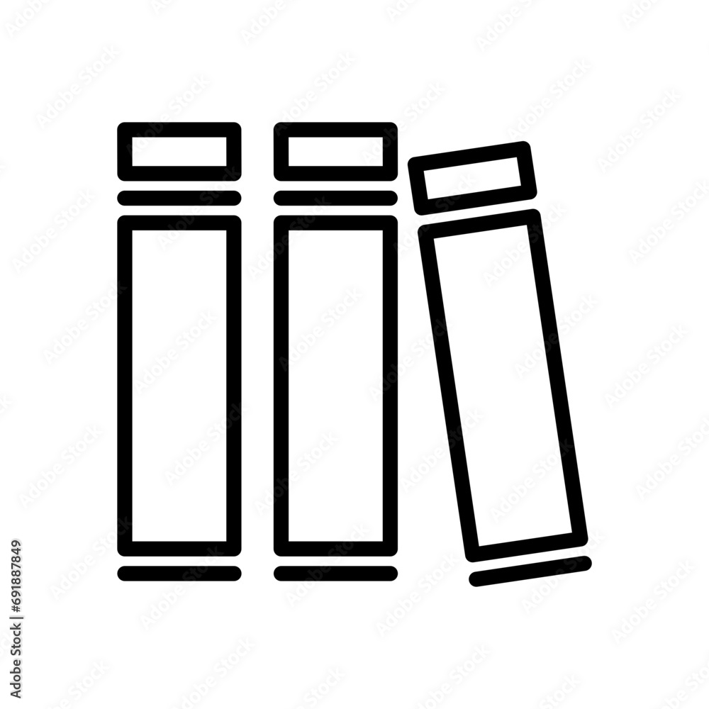 Library icon. hard cover book shelf of educational literature encyclopedia catalog logo sign vector. Book library with dictionary stack symbol. Library icon. hard cover book shelf of educational literature encyclopedia catalog logo sign vector. Book library with dictionary stack symbol.