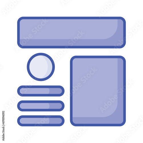 Take a look at this beautifully designed website wireframes, wireframing, layout, template icon
